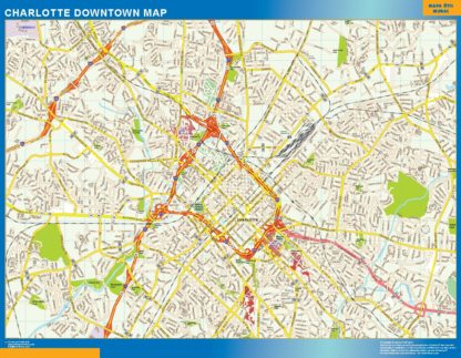 Charlotte Mapa Imantado Magnetico