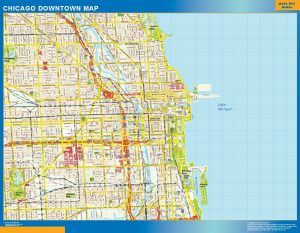 Chicago Mapa Imantado Magnetico
