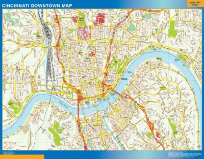 Cincinnati Mapa Imantado Magnetico