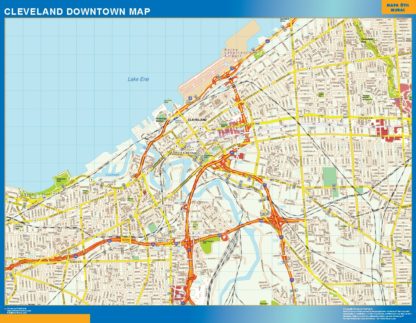 Cleveland Mapa Imantado Magnetico