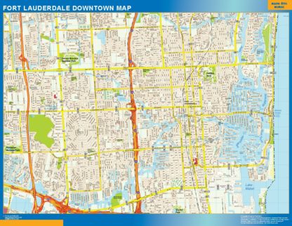 Fort Lauderdale Mapa Imantado Magnetico