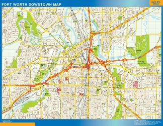 Forth Worth Mapa Imantado Magnetico