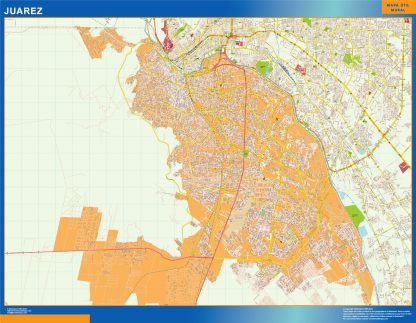 Juarez Mapa Imantado Enmarcado