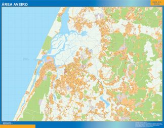 Mapa Aveiro Area