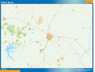 Mapa Beja Area