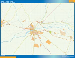 Mapa Imantado Badajoz Area