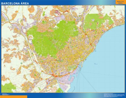 Mapa Imantado Barcelona Area