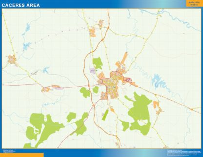 Mapa Imantado Caceres Area