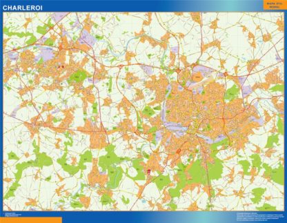 Mapa Imantado Charleroi