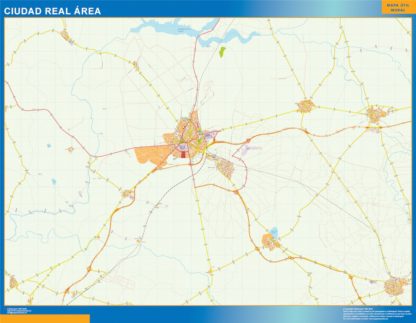 Mapa Imantado Ciudad Real Area