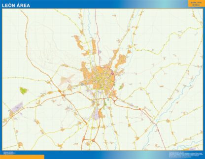 Mapa Imantado Leon Area