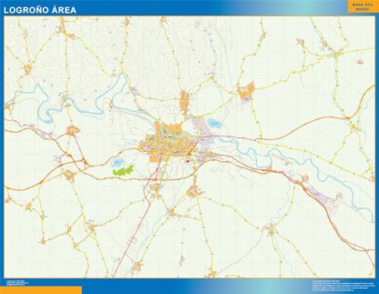 Mapa Imantado Logrono Area