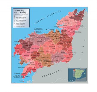 Mapa Imantado Municipios A Coruna