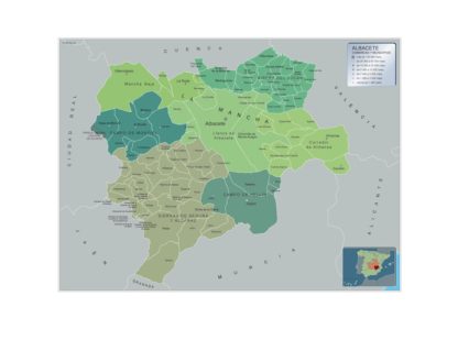 Mapa Imantado Municipios Albacete