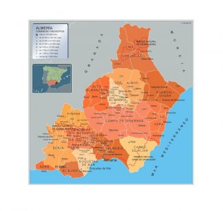 Mapa Imantado Municipios Almeria