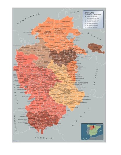 Mapa Imantado Municipios Burgos