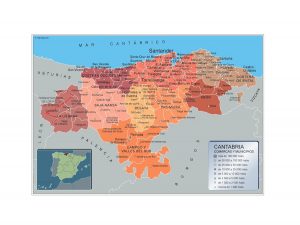 Mapa Imantado Municipios Cantabria