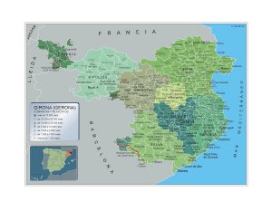 Mapa Imantado Municipios Girona