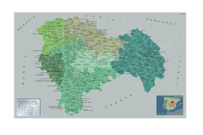 Mapa Imantado Municipios Guadalajara