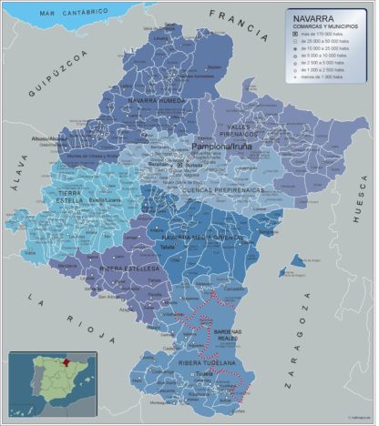 Mapa Imantado Municipios Navarra