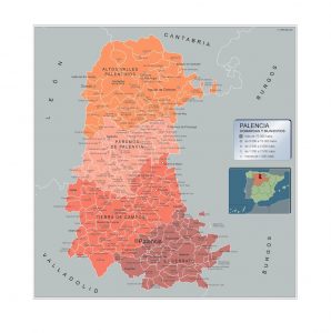 Mapa Imantado Municipios Palencia