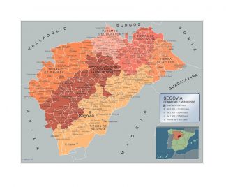 Mapa Imantado Municipios Segovia