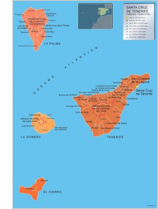 Mapa Imantado Municipios Tenerife
