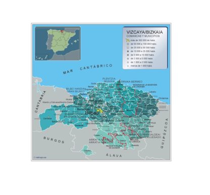 Mapa Imantado Municipios Vizcaya