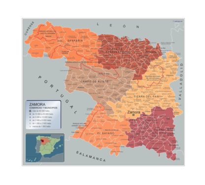 Mapa Imantado Municipios Zamora