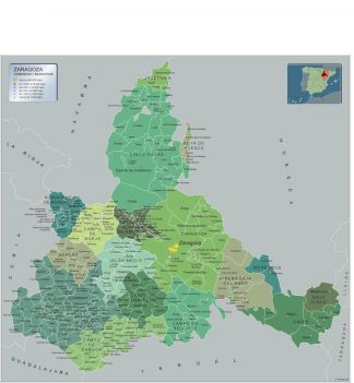 Mapa Imantado Municipios Zaragoza