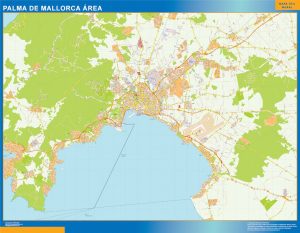 Mapa Imantado Palma Mallorca Area