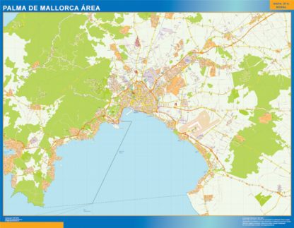 Mapa Imantado Palma Mallorca Area