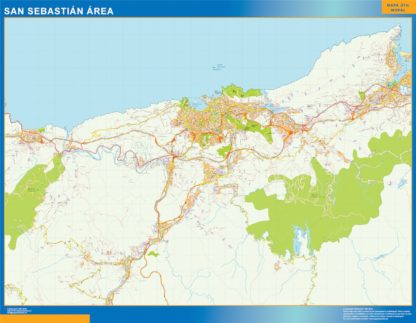 Mapa Imantado San Sebastian Area