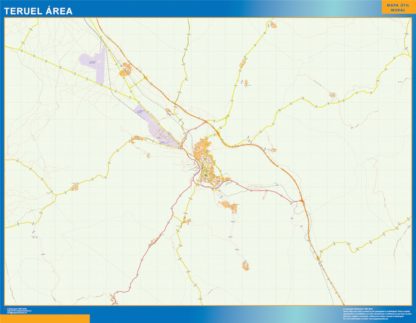 Mapa Imantado Teruel Area