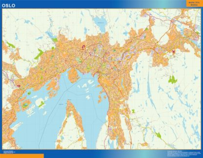 Mapa Oslo