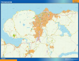 Mapa Trondheim