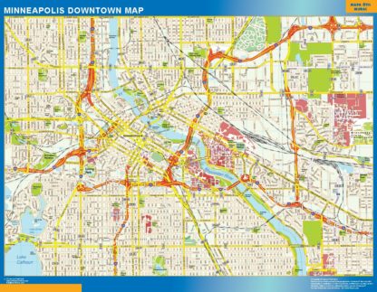 Minneapolis Mapa Imantado Magnetico