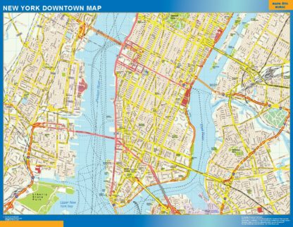 New York Mapa Imantado Magnetico