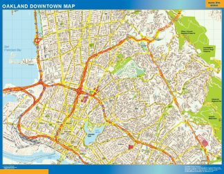 Oakland Mapa Imantado Magnetico