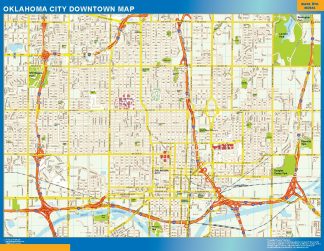 Oklahoma City Mapa Imantado Magnetico