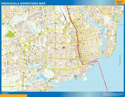 Pensacola Mapa Imantado Magnetico