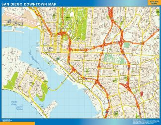 San Diego Mapa Imantado Magnetico