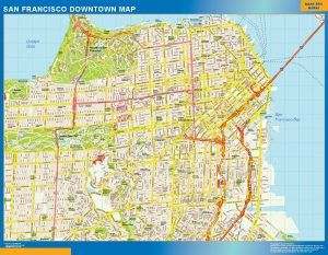 San Francisco Mapa Imantado Magnetico