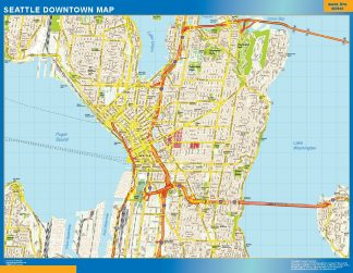 Seattle Mapa Imantado Magnetico