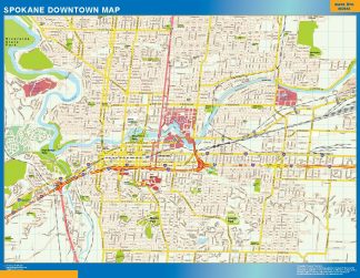 Spokane Mapa Imantado Magnetico