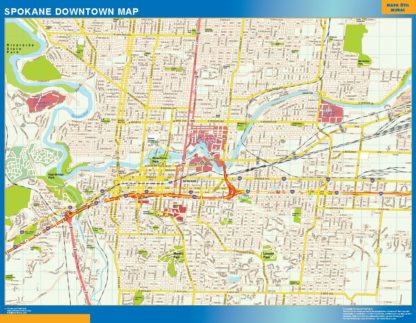 Spokane Mapa Imantado Magnetico