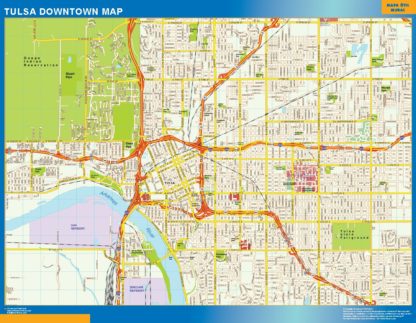 Tulsa Mapa Imantado Magnetico