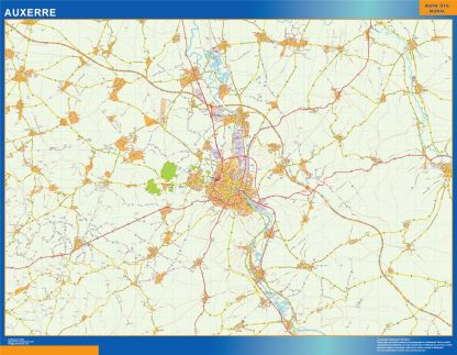 Mapa Auxerre imantado