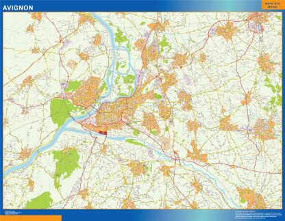 Mapa Avignon imantado