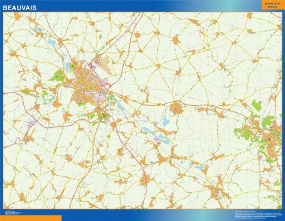 Mapa Beauvais imantado